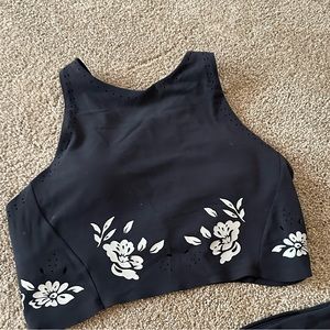 Athleta Conscious Eyelet Crop